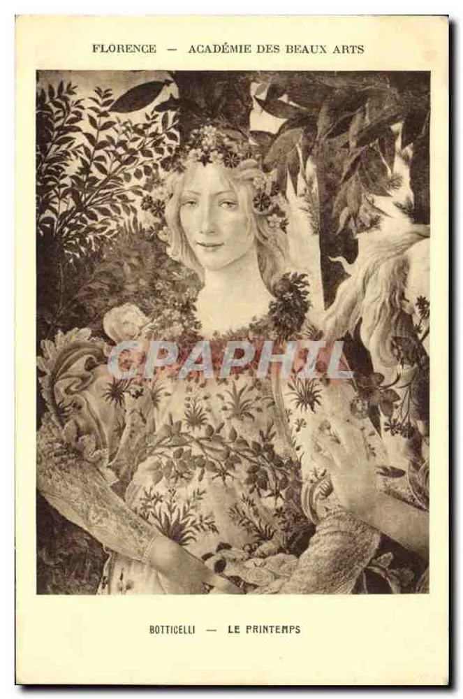 Florenz — Académie des Beaux Arts — Botticelli — Le Printemps - Vorderseite