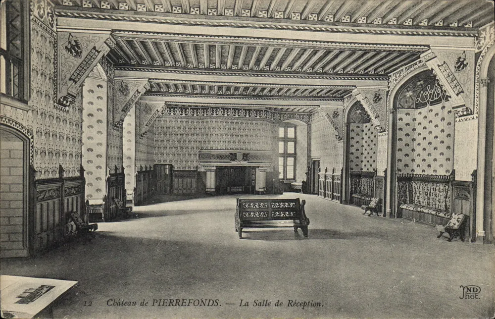 Castelo de PIERREFONDS — A Sala de Recepção — JND Fot. - Frente