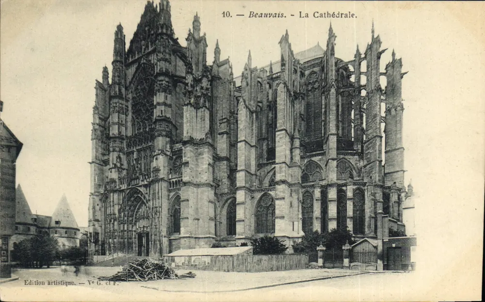 Beauvais - A Catedral — Edição artística, Ve G. cl F. - Frente