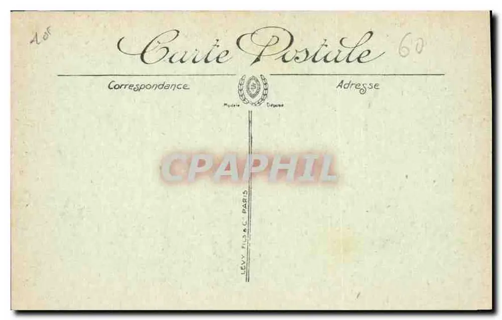 Beauvais — A Estátua de Jeanne Hachette — Detalhe — LL. - Verso