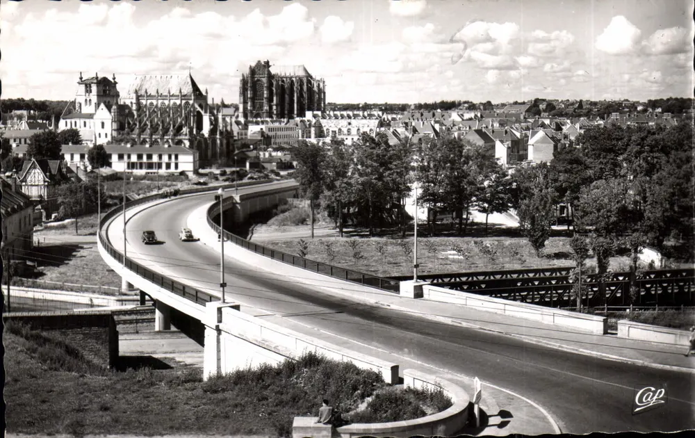 Beauvais — Der Strassenbrücke und die Stadt — Cie des Arts Photomécaniques - Vorderseite