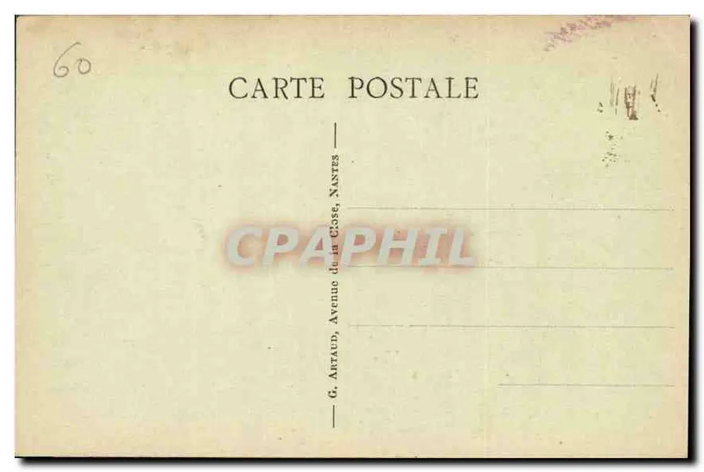 Beauvais - A Torre Santo Luís — editor G. Artaud, Nantes, n°23 - Verso