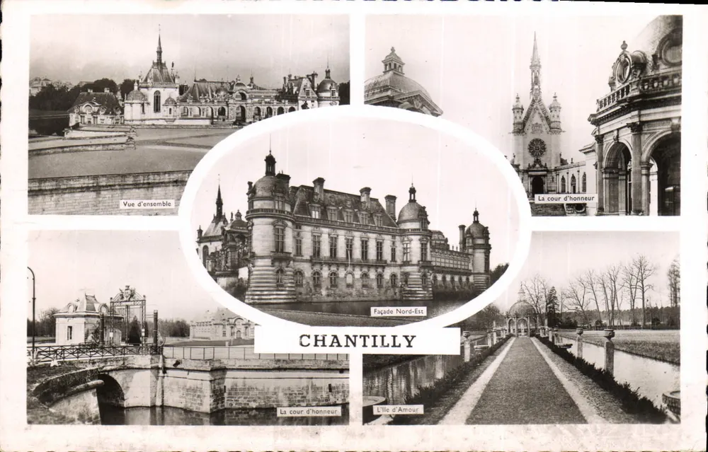 Chantilly — Castelo e jardins — Edições Caby - Frente