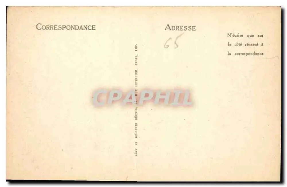 Lourdes — La Basilique et le Gave — LL. — n° 112 - Verso