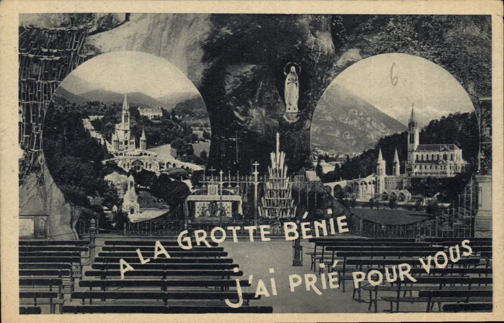 A Grotte Bénie em Lourdes — Edição Photo-Quinault, n° 88 ter - Frente