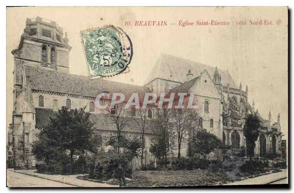 Beauvais — Kirche Saint-Étienne : Nord-Ost-Seite — n° 10 - Vorderseite