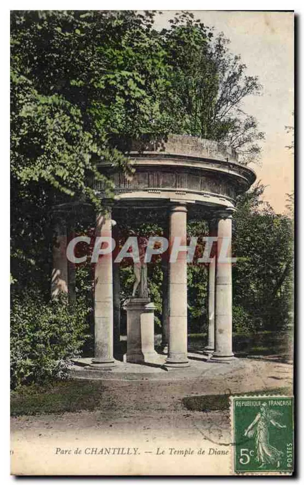 Parque de CHANTILLY — O Templo de Diana - Frente