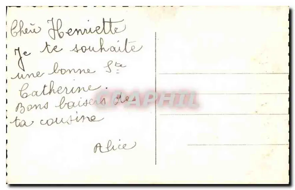 Sourire de Catherine — Foto de estúdio — La Noëra, n° 3481 - Verso