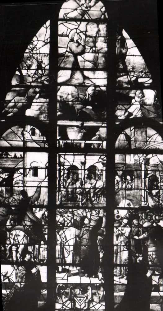 Montfort-l'Amaury — Kirche Saint-Pierre — Glasfenster XXIII « Die Leidensgeschichte unseres Herrn » — 16. Jahrhundert - Vorderseite
