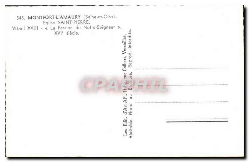 Montfort-l'Amaury — Kirche Saint-Pierre — Glasfenster XXIII « Die Leidensgeschichte unseres Herrn » — 16. Jahrhundert - Rückseite
