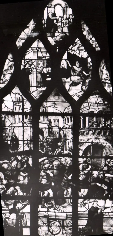Montfort-l'Amaury — Kirche Saint-Pierre — Glasfenster XXII « Die Befreiung des Saint-Pierre » — Ausgabe A.P. II bis, Rue Colbert, Versailles - Vorderseite