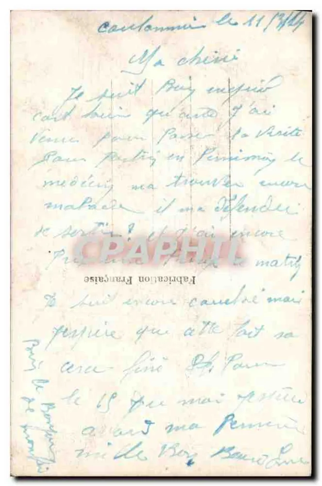 Liebendes Paar — romantischer Text — REX 1853 - Rückseite