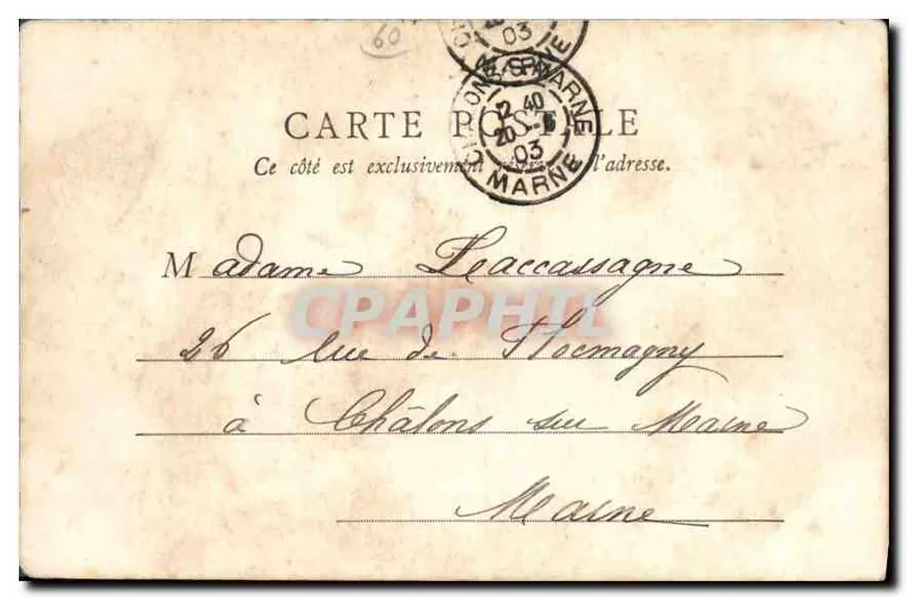 Beauvais — Palácio de Justiça — B.F., Paris - Verso