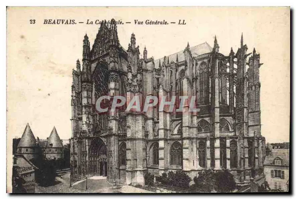 Beauvais — La Catedral — Vista General — LL - Anverso