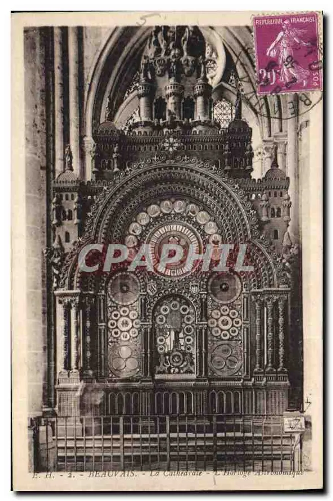 Beauvais - Die Kathedrale - Die Astronomische Uhr — E.H. - n°2 - Vorderseite