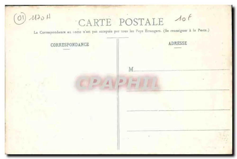 Izernore - Sauts de Charmine — Coleção Prudon, Mâteon, n° 583 - Verso