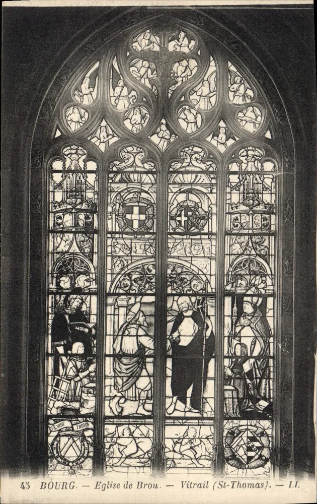 Bourg — Igreja de Brou — Vitral (São Tiago) — I.I. - Frente
