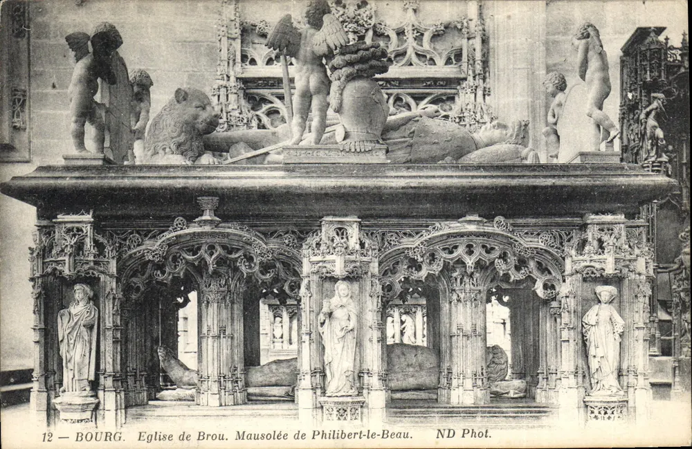 Kirche von Brou — Mausoleum von Philibert-le-Beau — ND Fotografie - Vorderseite