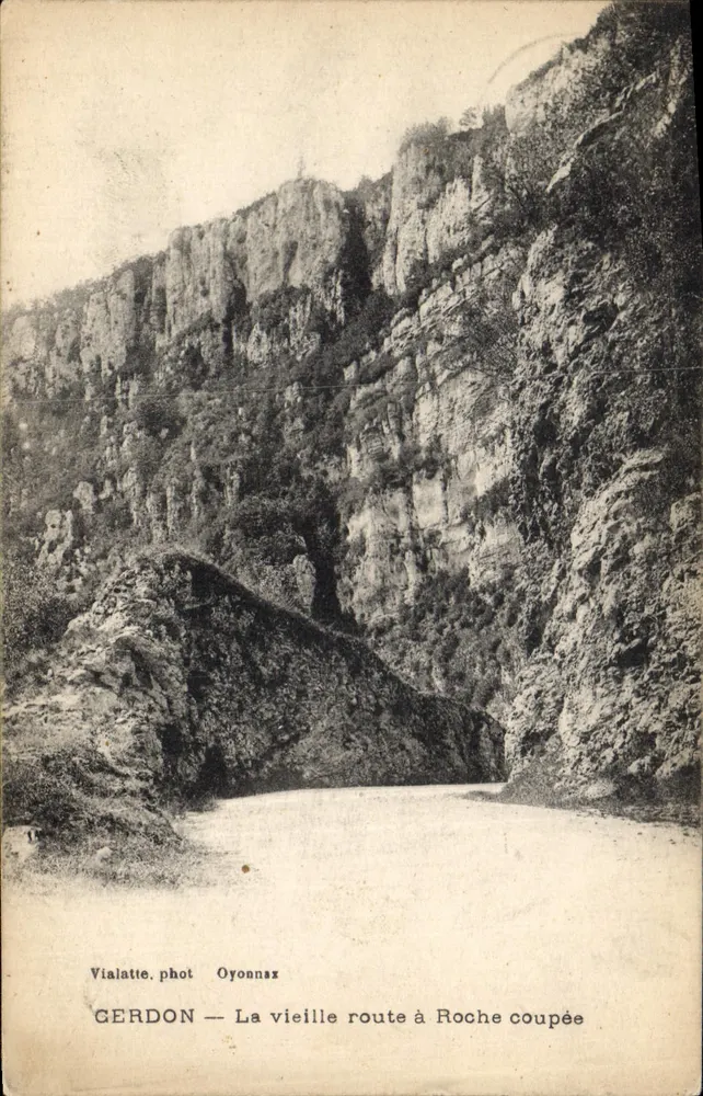 Cerdon — Stara droga do Roche coupée — Vialatte, fot. Oyonnaz - Awers
