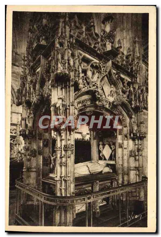 Bourg (Ain) — Kirche von Brou — Mausoleum von Marguerite d'Aufriche — Verlag Yvon - Vorderseite