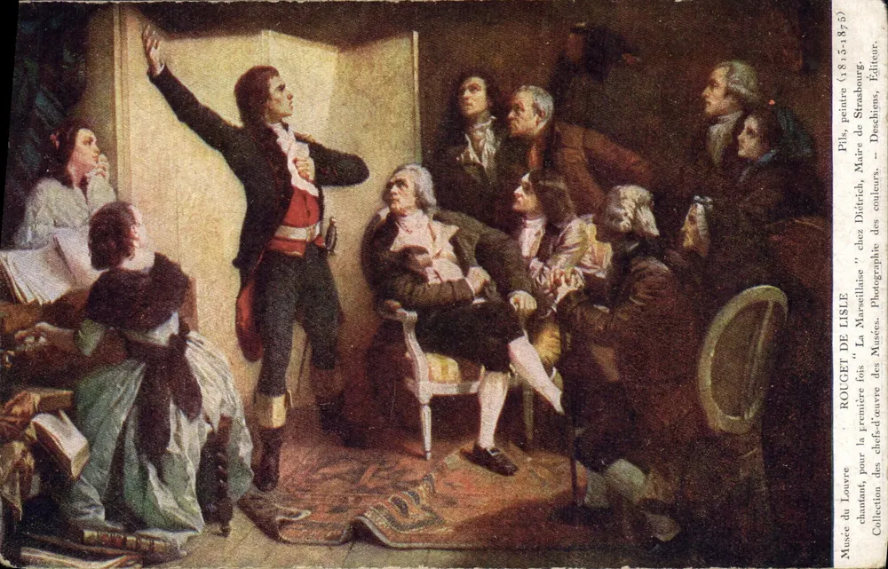 A primeira vez cantando — Museu do Louvre — Pils, pintor (1835-1875) — editor Deschians - Frente