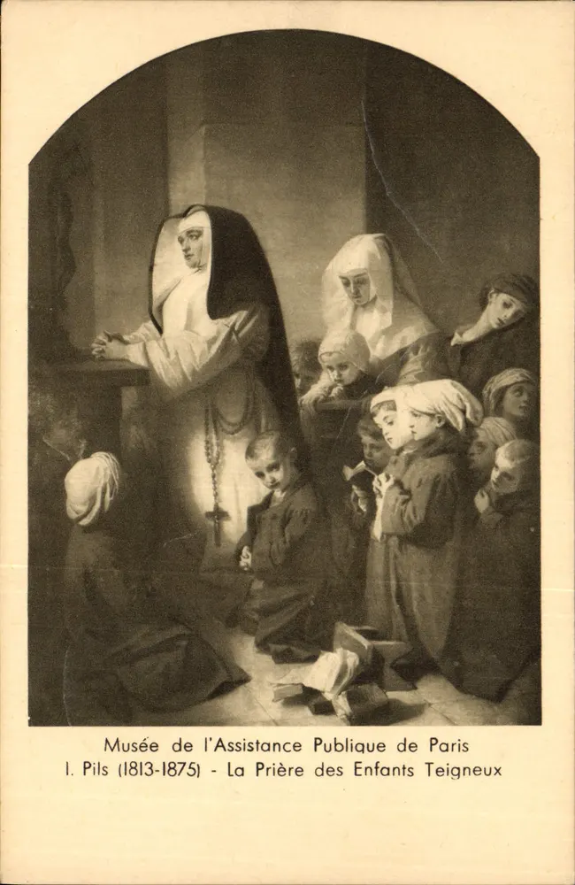 Das Gebet der ungezogenen Kinder — Museum der öffentlichen Wohlfahrt in Paris — I. Pils (1813-1875) - Vorderseite