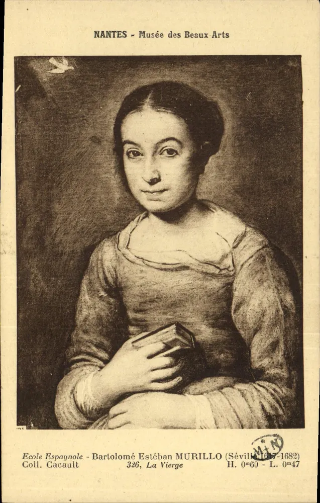 A Virgem — obra de Bartolomé Esteban Murillo — Museu de Belas Artes de Nantes - Frente