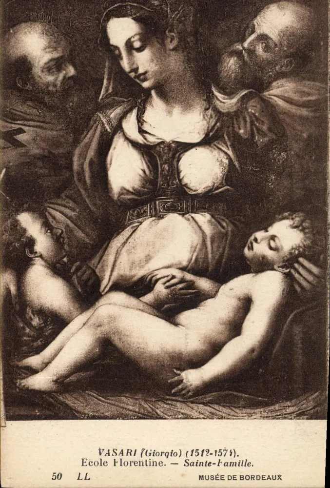 Heilige Familie — Florentiner Schule — Vasari (Giorgio) — Museum von Bordeaux - Vorderseite
