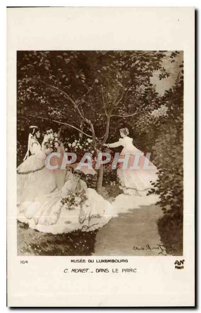 C. Monet no parque — Museu do Luxembourg — AN Paris, n° 164 - Frente