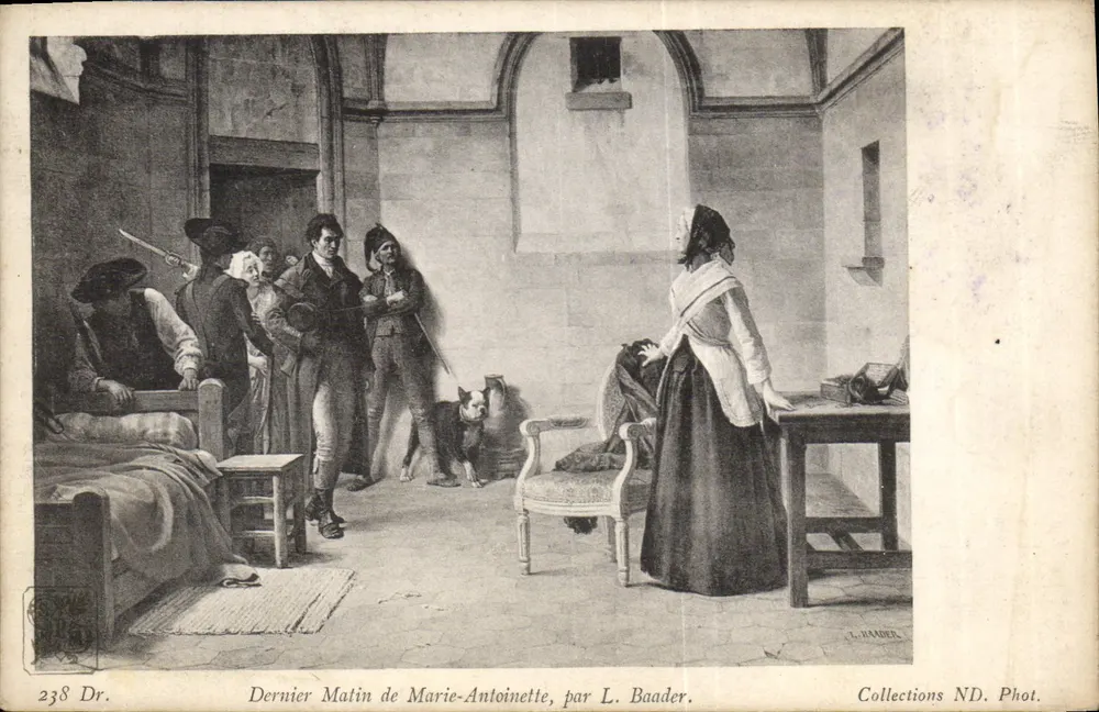 Letzter Morgen von Marie-Antoinette, von L. Baader — Collections ND. Phot. — n° 238 Dr. - Vorderseite