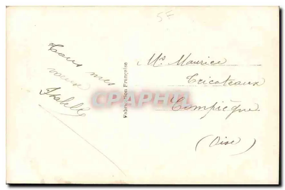 Vive Saint Nicolas — fotógrafo RP 1377 - Verso