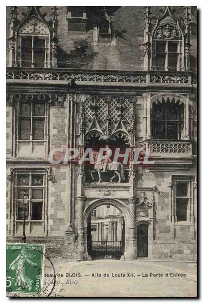 Schloss Blois — Flügel von Ludwig XII. — Die Eingangstür - Vorderseite