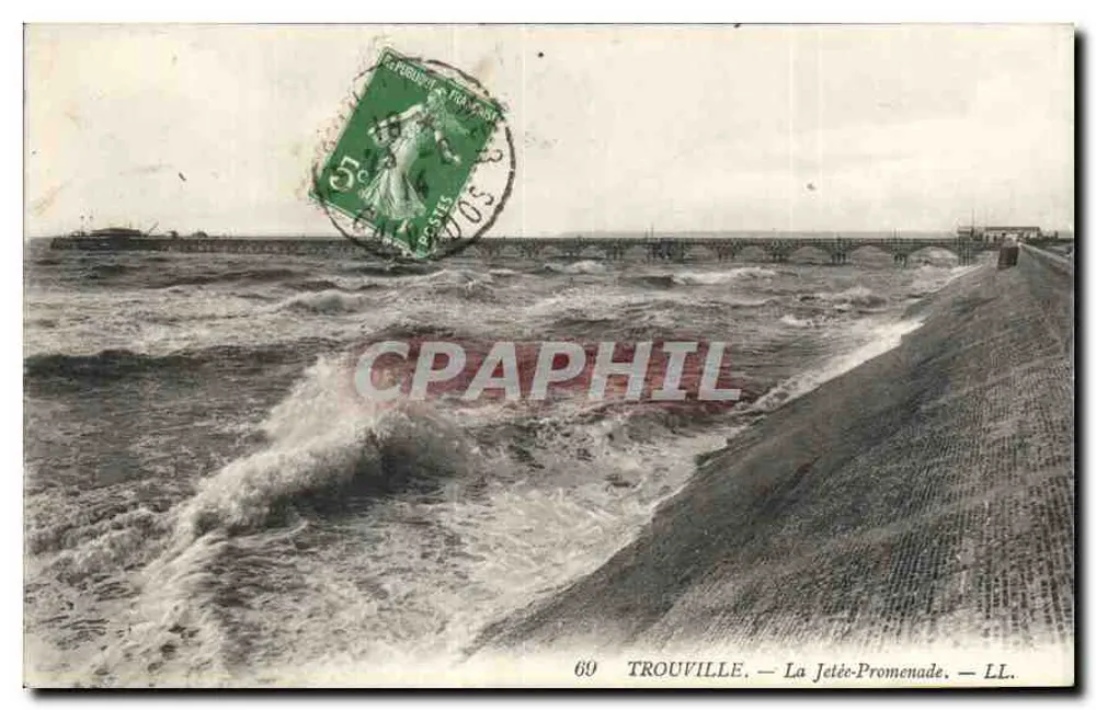 Trouville — A Dique-Promenade — LL. n°60 - Frente
