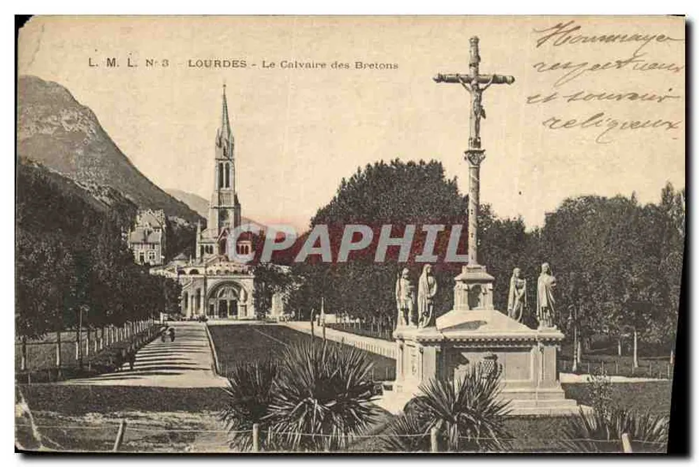 Lourdes — Le Calvaire des Bretons — L.M.L. N°3 - Awers
