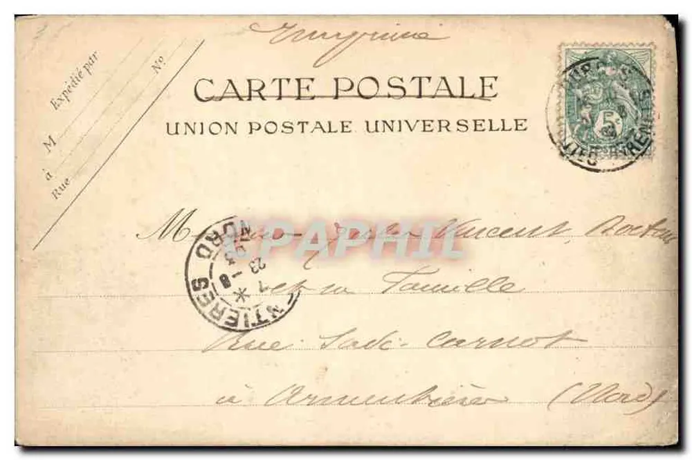 Lourdes — Le Calvaire des Bretons — L.M.L. N°3 - Rewers