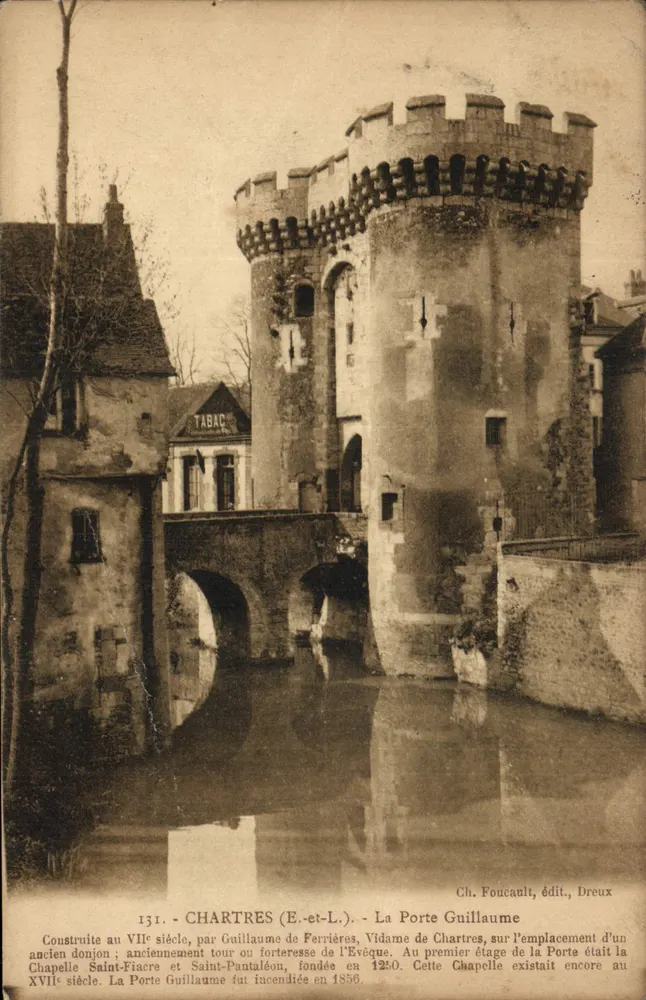 Chartres (E.-et-L.) — A Porta Guilherme — Ch. Foucault, editora, Dreux - Frente