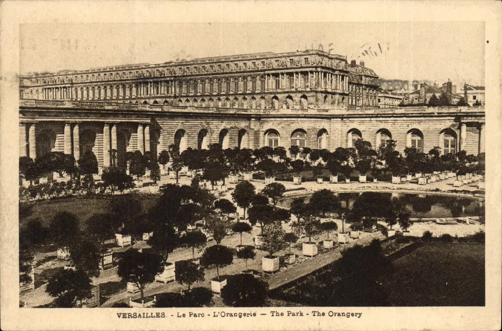 Versailles - O Parque - A Orangerie — The Park - The Orangery — Edição Cassé, 9, rue Colbert, Versailles - Frente