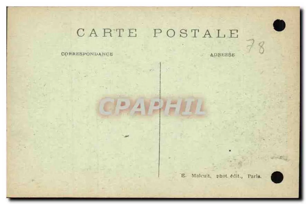 Vale de Chevreuse — DAMPIERRE visto da Alta Beauce — E. M. - Verso