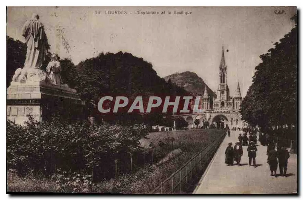 Lourdes - A Esplanada e a Basílica — CAP, n° 59 - Frente