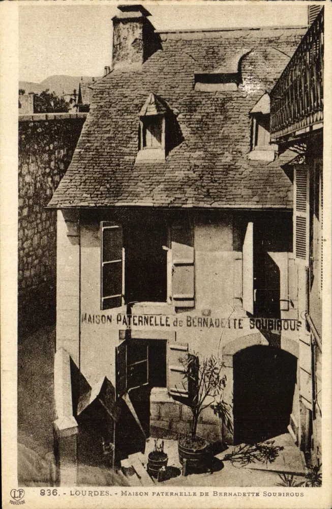 Lourdes - Vaterhaus von Bernadette Soubirous — Labouche Frères, Toulouse, n°836 - Vorderseite