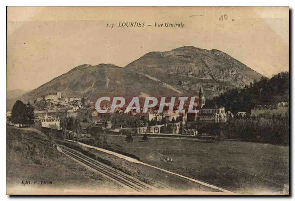 Lourdes — Vista Geral — Édit. F. Viron, n° 117 - Frente