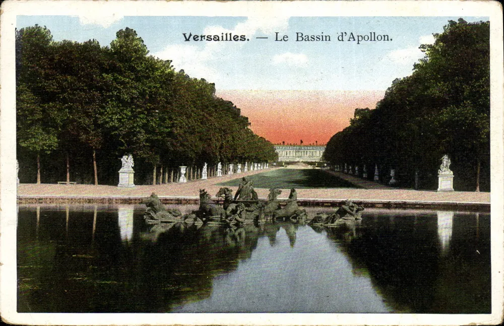 Versalhes — O Bassin d'Apollon - Frente