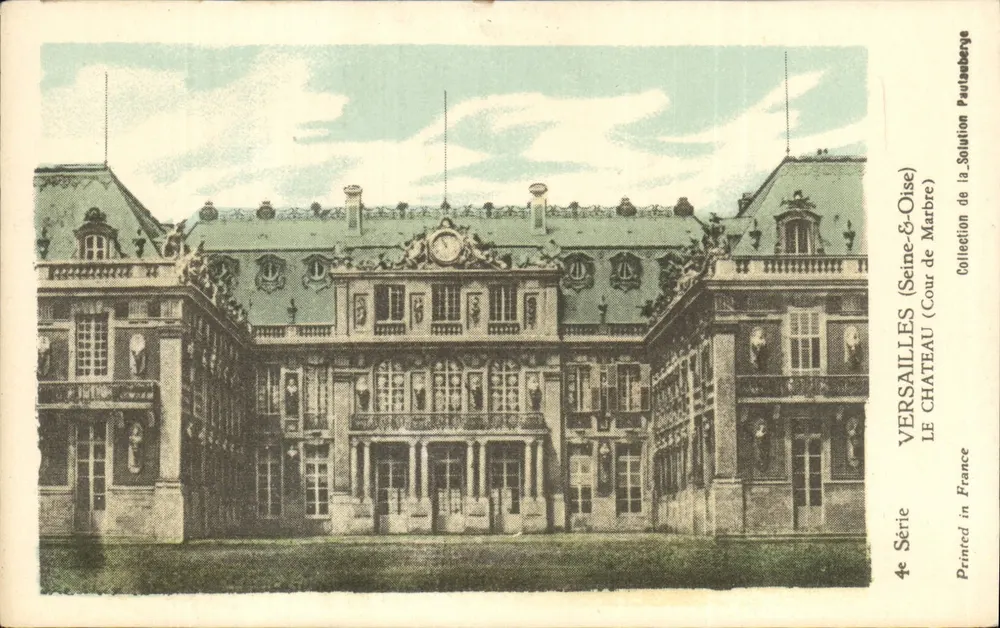 Versailles (Seine-et-Oise) — O Castelo da Cour de Marbre — Coleção da Solution Paulsberg — 4ª Série - Frente