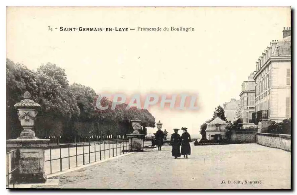 Saint-Germain-en-Laye — Promenade do Boulingrin — G. B., editora, Nanterre - Frente