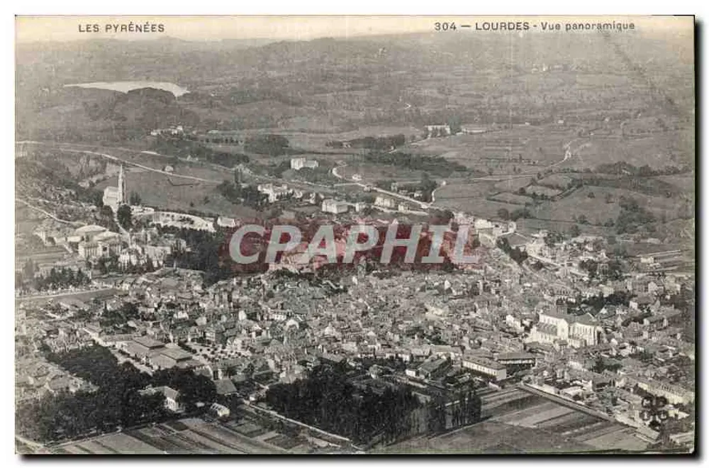 Lourdes — Vista panorâmica — Os Pirineus, n° 304 - Frente