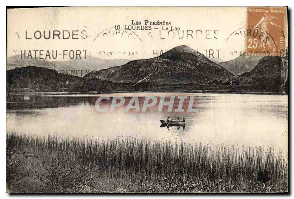 Os Pirineus — O Lago de Lourdes — editor Lourdes, n°10 - Frente