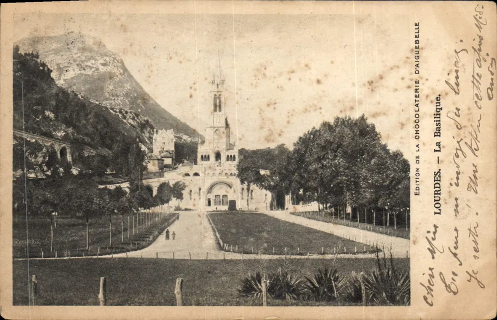 A Basílica de Lourdes — Edição da Chocolaterie d'Aiguebelle - Frente