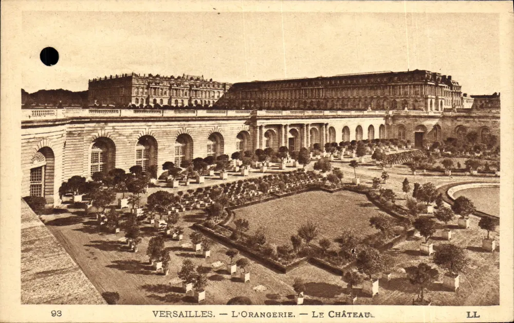 Versailles — A Orangerie — O Castelo — LL, n° 93 - Frente
