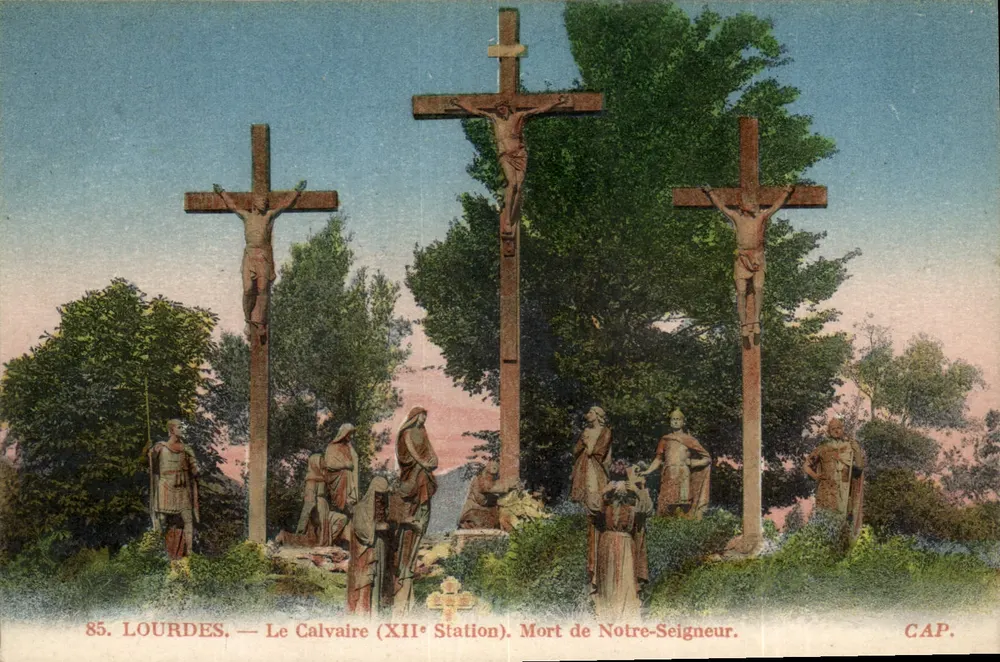 Lourdes — Der Calvary (XII. Station). Tod unseres Herrn — CAP - Vorderseite