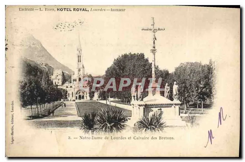 Notre-Dame de Lourdes und Calvaire des Bretons — Léger-Martin, Verlag, Lourdes — Nr. 3 - Vorderseite